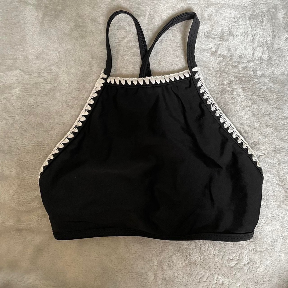 black bikini top